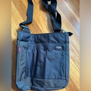 Like new Tumi Tech black crossbody bag